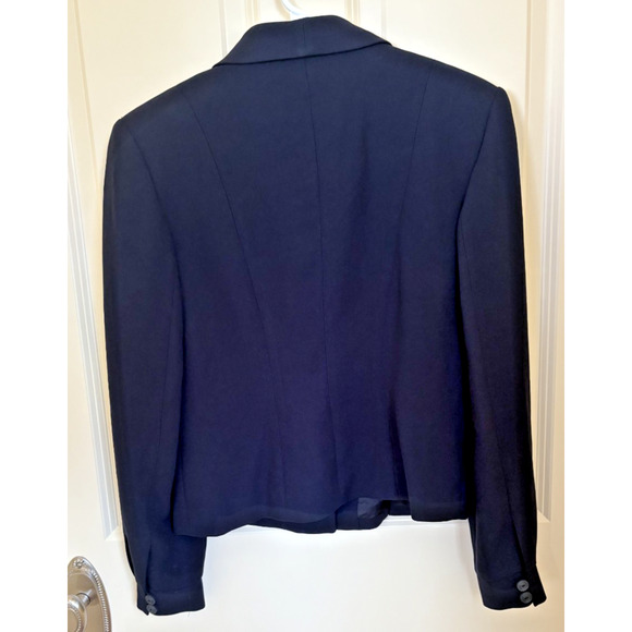 Women's Casual Corner Navy 5-Button Blazer Jacket Size 10 Petite - Picture 4 of 5